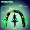 8FT Halloween Inflatables Archway with Built-in LED Lights (Alien)